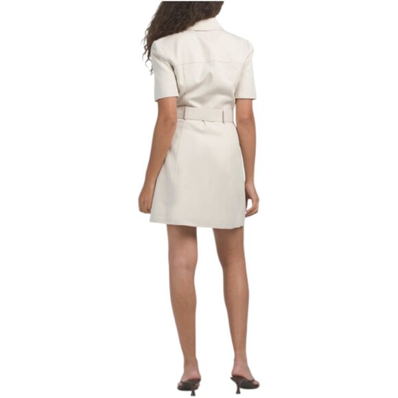 TOCCIN Lydia Short Sleeve Snap Front Mini Dress - Picture 2 of 3